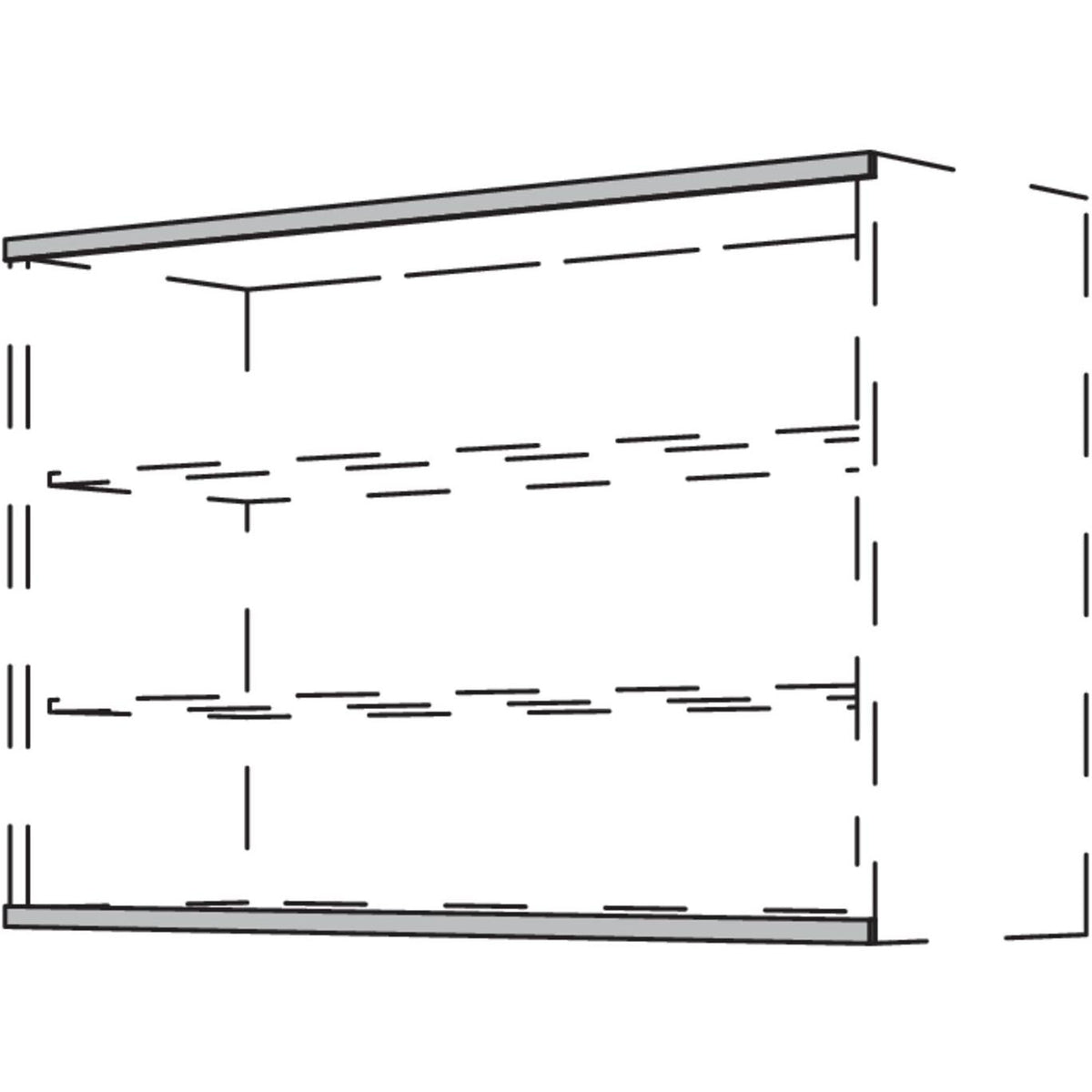 Nobilia Laufprofil-Set für Schiebetüren WSTP250 2812