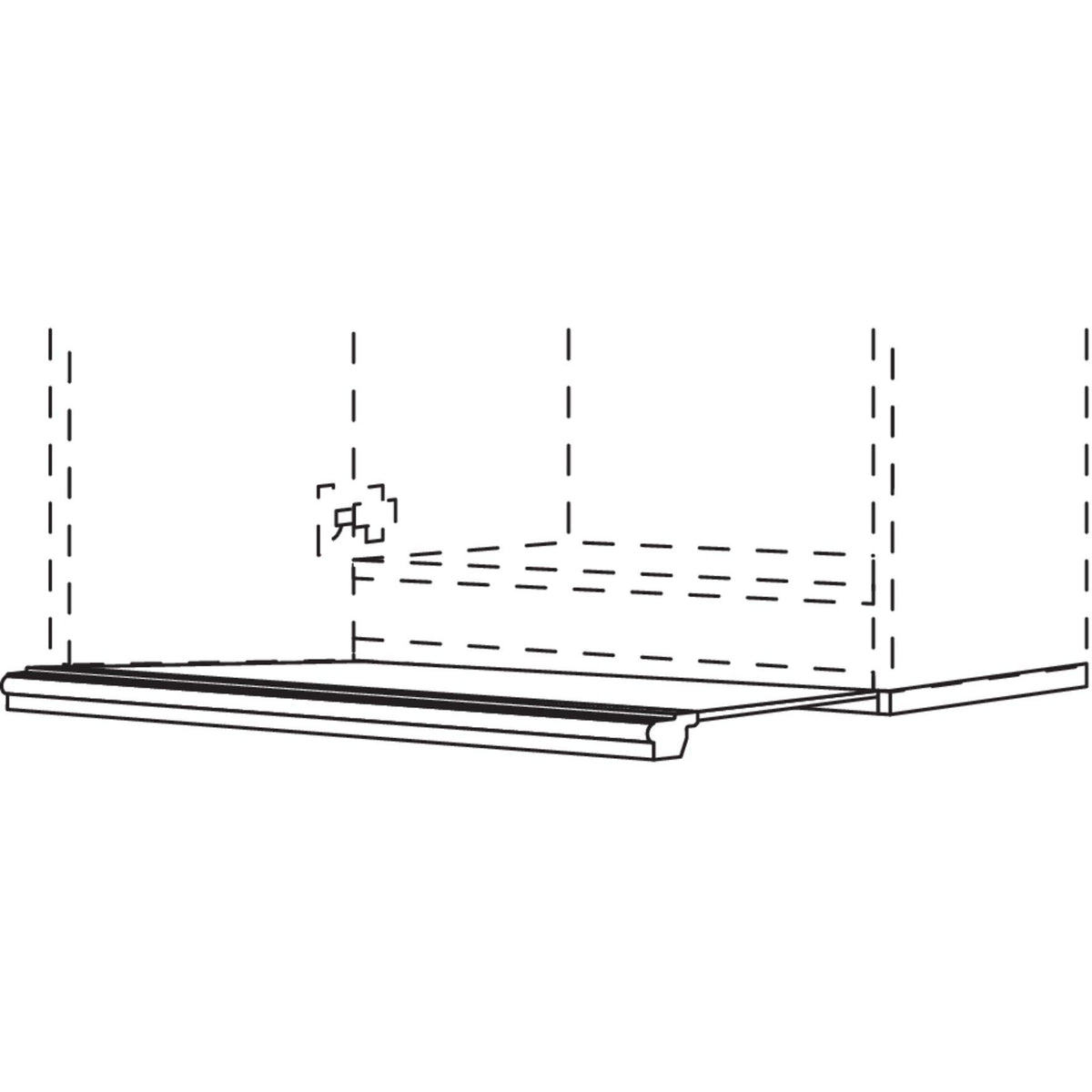 Nobilia Lichtblende LBH fuer Flachschirm-Dunstabzugshauben LBHDA60 9611