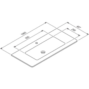 Nobilia MARMITE MARMITE- Moebelwaschtisch NobX 1060- Mineral Composite- ohne 87742 87742