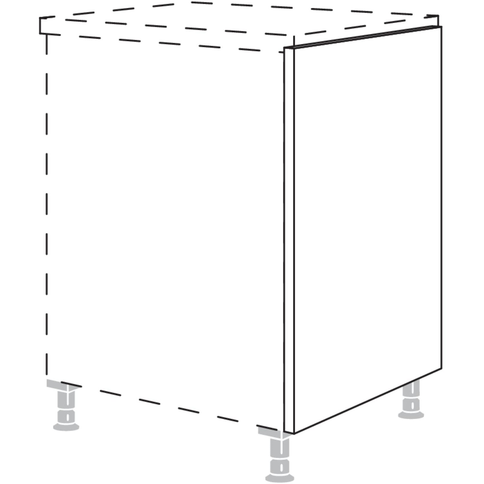 Nobilia Maxi-Abschlusswange in Korpushöhe UWK10-M 10984
