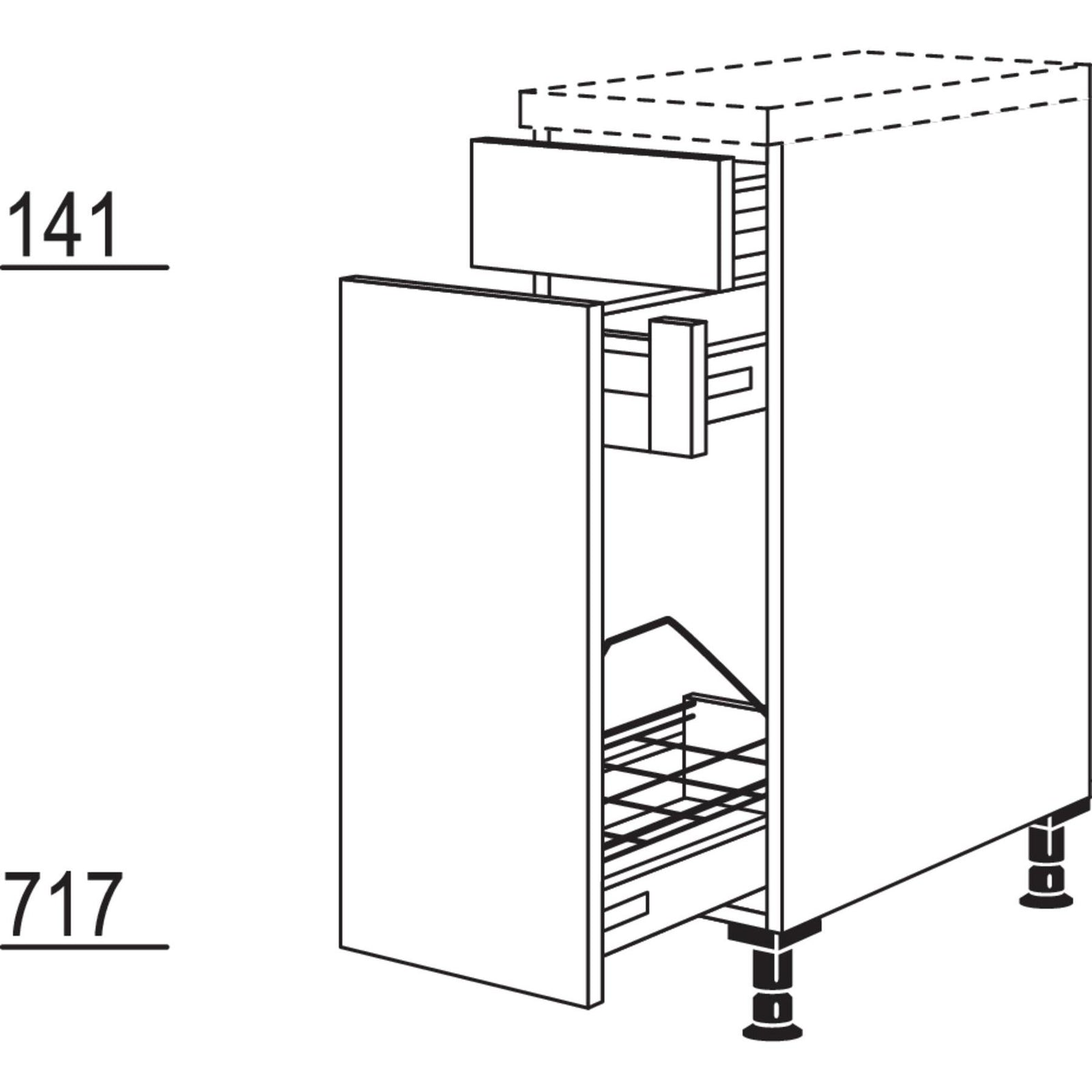 Nobilia Maxi-Auszugschrank UIAF30-M 41023