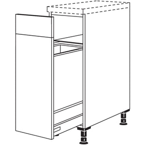 Nobilia Maxi-Auszugschrank mit Wertstoffsammler UAWS30-M 42138