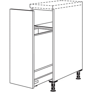 Nobilia Maxi-Auszugschrank mit Wertstoffsammler UDAWS30-M 41138