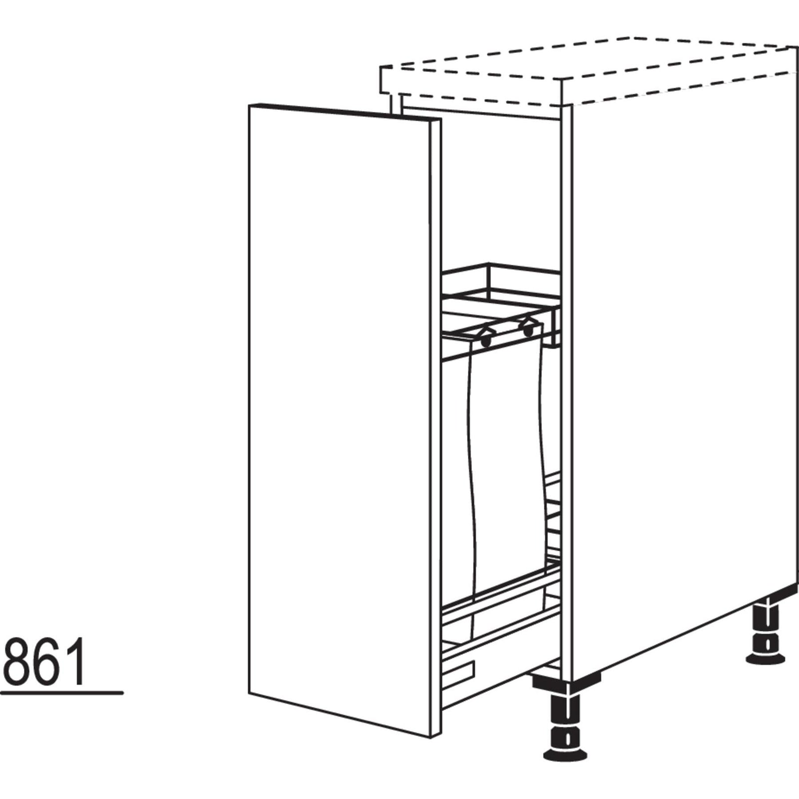 Nobilia Maxi-Baguetteschrank UABTD-30-M 41008