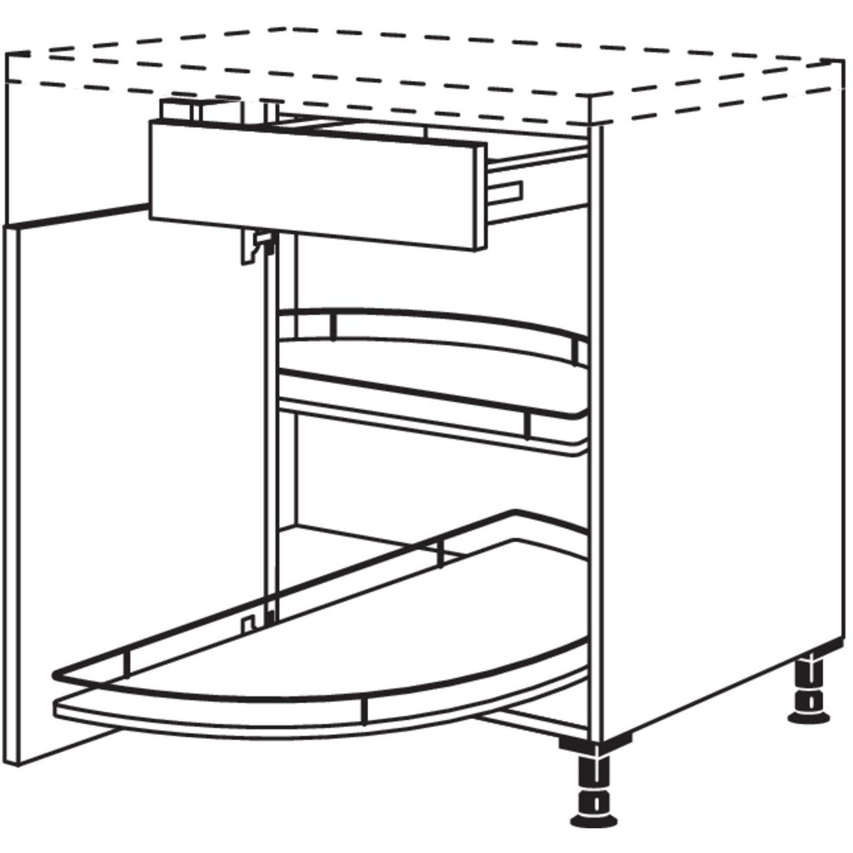 nobilia Maxi corner cabinet UEBD100-60-M