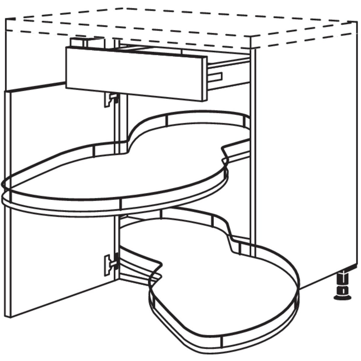 Nobilia Maxi-Eckschrank mit Schwenkauszug UESA100-60-M 44192