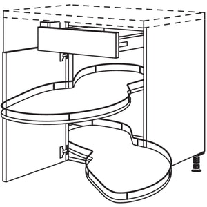 Nobilia Maxi-Eckschrank mit Schwenkauszug UESA90-45-M 44190