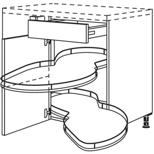 Nobilia Maxi-Eckschrank mit Schwenkauszug UEVSA90-45-M 56190