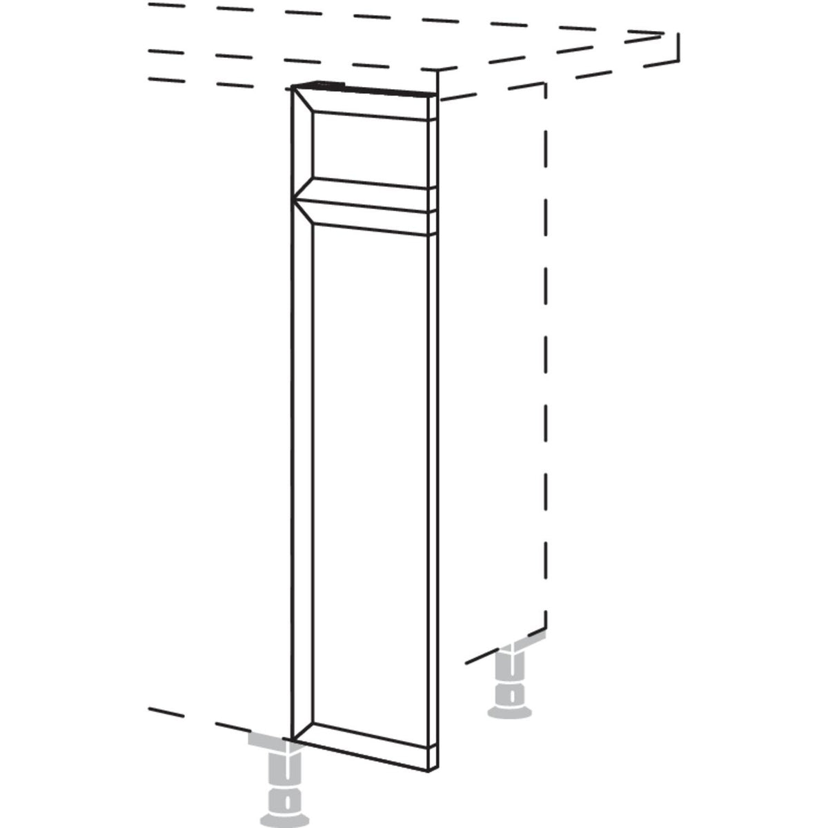 Nobilia Maxi-Frontpassstueck in Tuerausfuehrung UPF20-M 21236