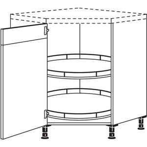 Nobilia Maxi-Karussellschrank- diagonal UET90-M 42082