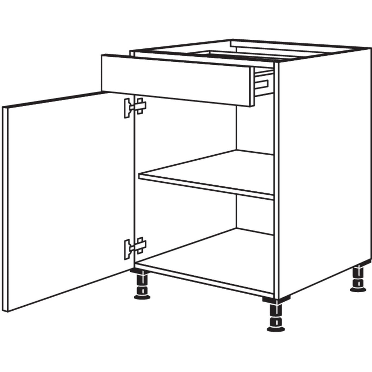 Nobilia Maxi-Kochstellenschrank KS60-M 40333