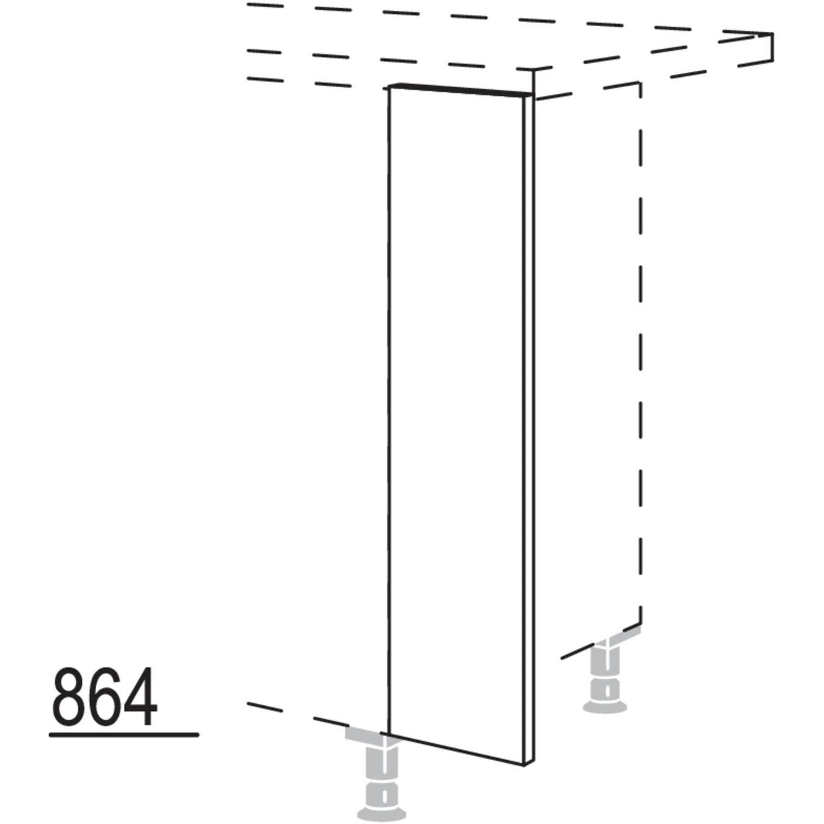 Nobilia Maxi-Passleiste UPK10-M 171