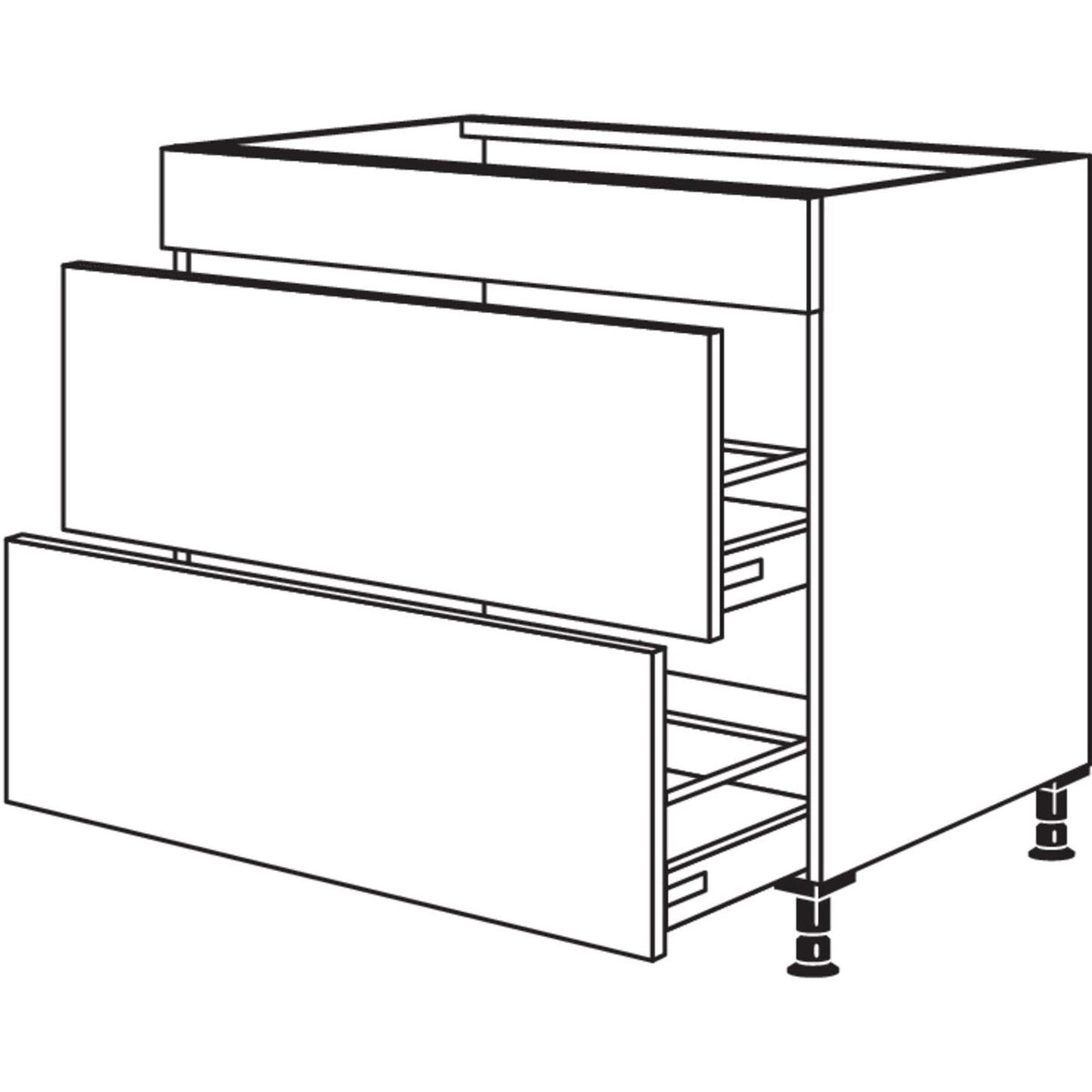 Nobilia Maxi-Spuelen-Auszugschrank SPU2A100-M 40260