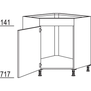 Nobilia Maxi-Spülen-Eckschrank SPUE90-M 21152