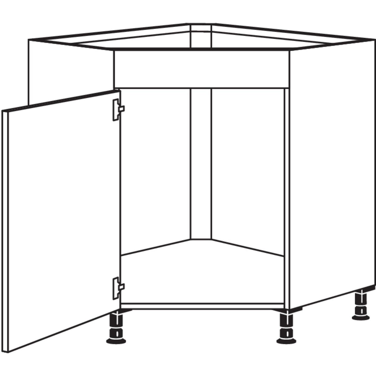 Nobilia Maxi-Spuelen-Eckschrank SPUE90-M 21152