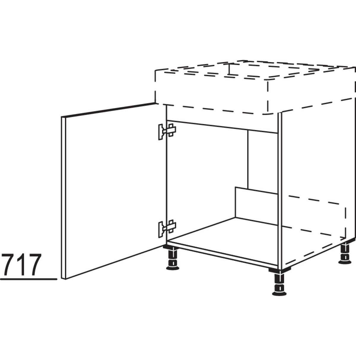 nobilia Maxi-Spuelenschrank SPUST60-M 40210