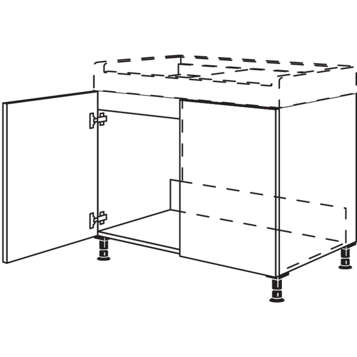 Nobilia Maxi-Spuelenschrank SPUST90-M 40201