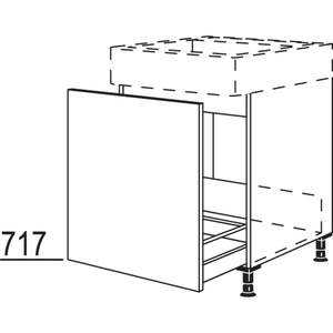 nobilia Maxi-Spuelenschrank fuer bauseitige Wertstoffbehaelter- Systeme SPUSTA-BW60-M 40214