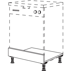 Nobilia Maxi-Unterbau fuer integrierten Geschirrspueler fuer Geraetehoehe- 845 bis 865 mm GSUG60-M 40098