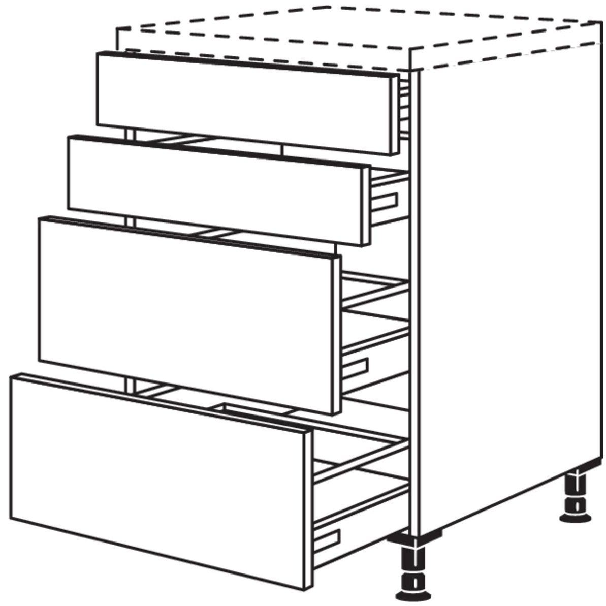Nobilia Maxi-Unterschrank U2S2A100-M 21495