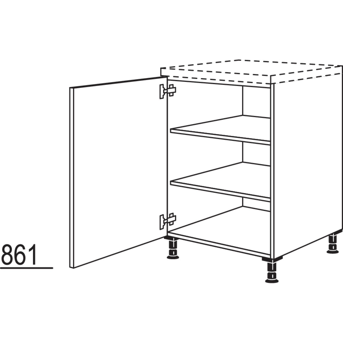 Nobilia Maxi-Unterschrank UD60-M 41030