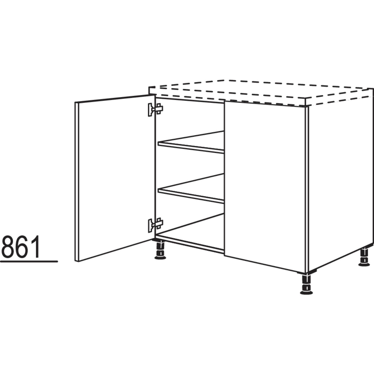Nobilia Maxi-Unterschrank UD90-M 41076