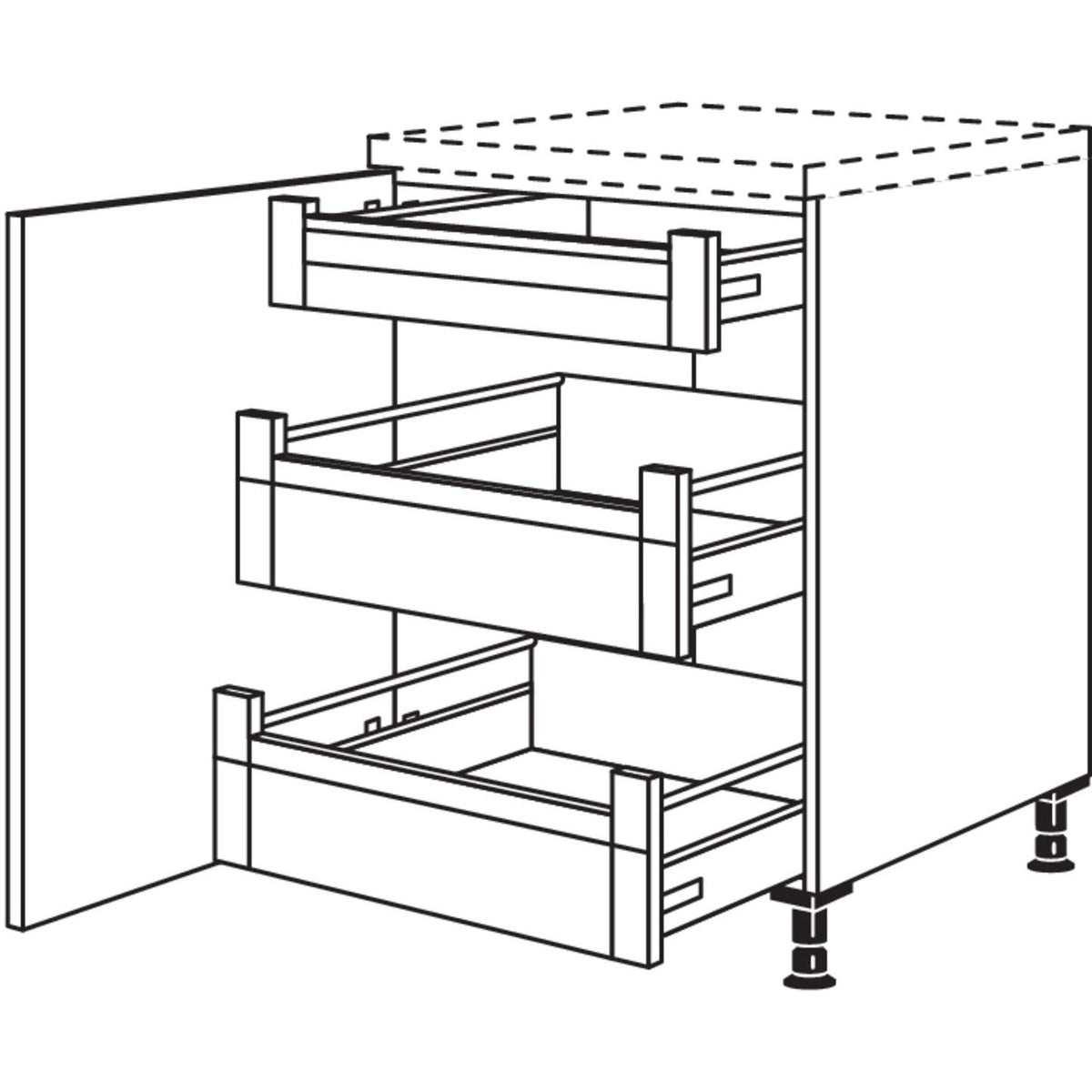 Nobilia Maxi-Unterschrank UDI2A45-M 41015