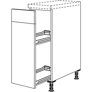 Nobilia Maxi-Unterschrank mit Apothekerauszug Junior UAJ30-M 42129