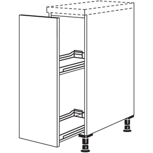 Nobilia Maxi-Unterschrank mit Apothekerauszug Junior UAJD30-M 40129