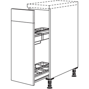 Nobilia Maxi-Unterschrank mit Apothekerauszug Junior UAJO30-M 42140