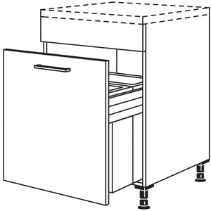 Nobilia Maxi-Unterschrank mit Muelltrennsystem Euro-Cargo UASL-EC60-M 43473