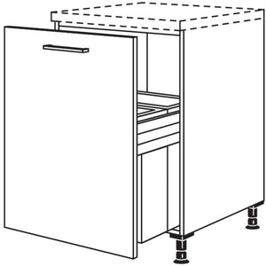 Nobilia Maxi-Unterschrank mit Muelltrennsystem Euro-Cargo UDASL-EC60-M 41473