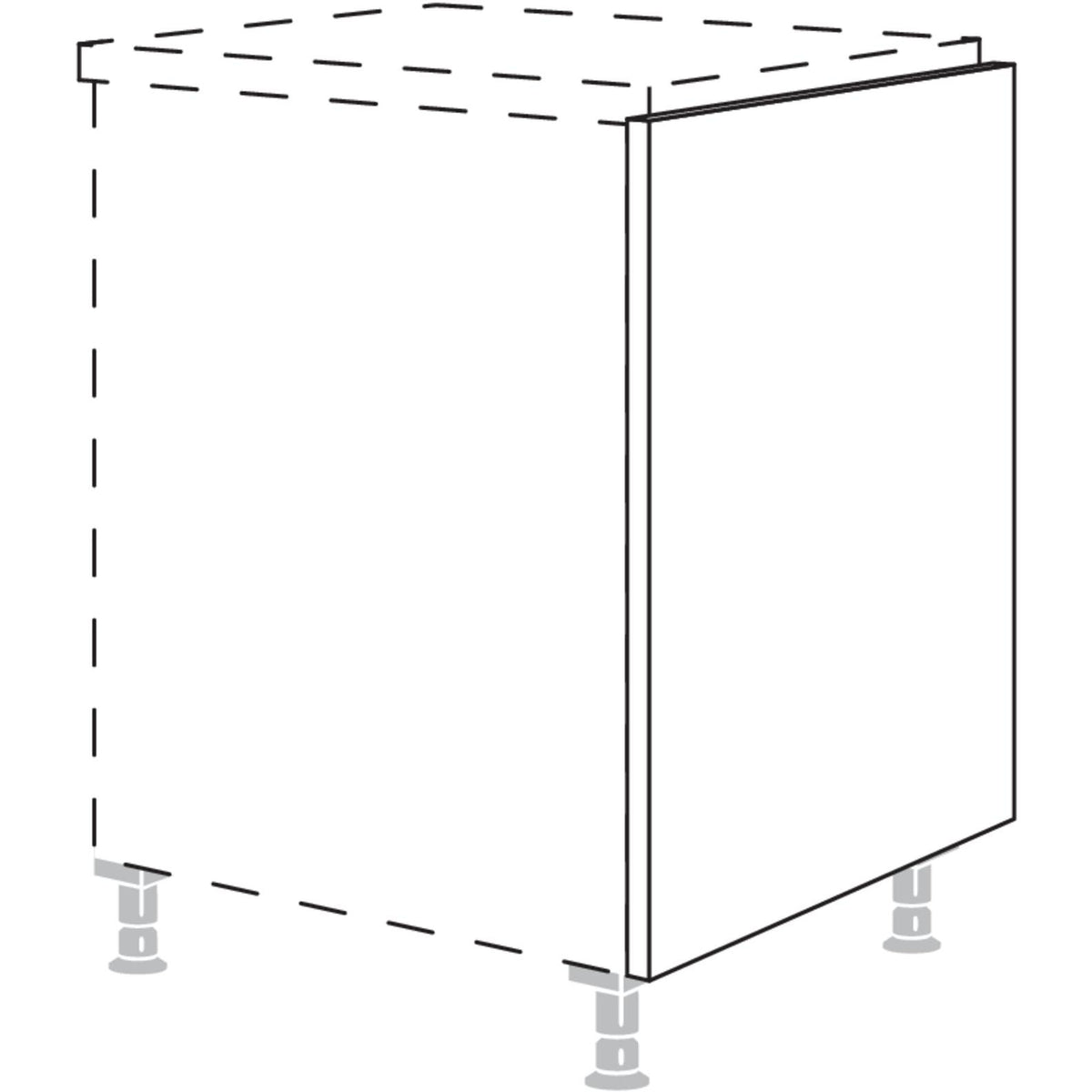 Nobilia Maxi-Wange fuer Raumplanung in Korpushoehe UWKR10-M 10928