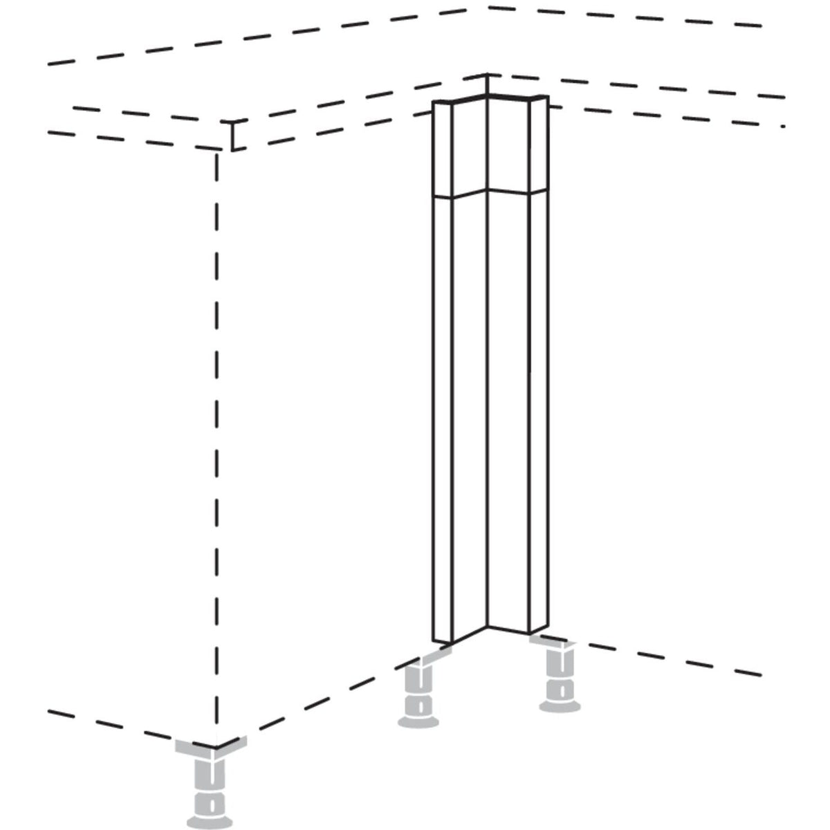 Nobilia Maxi-Winkelpassstueck in Tuerausfuehrung- variabel UPE-VT-M 51177
