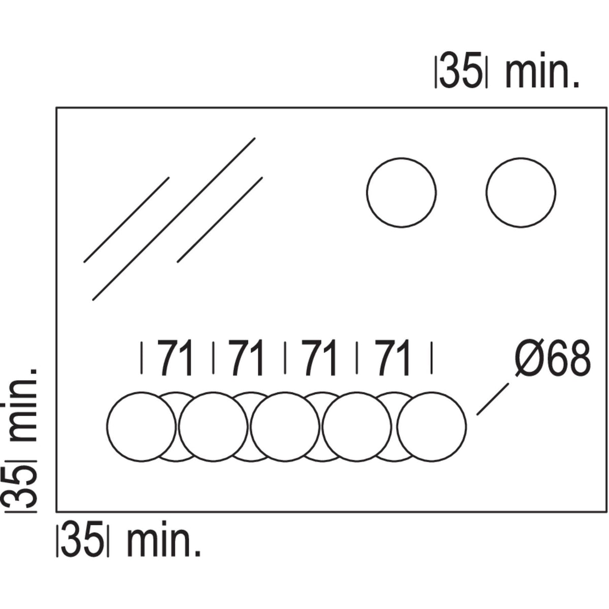 Nobilia Mehrpreis für Bohrungen an NVG120 für Steckdosen NVG-SD1 33911