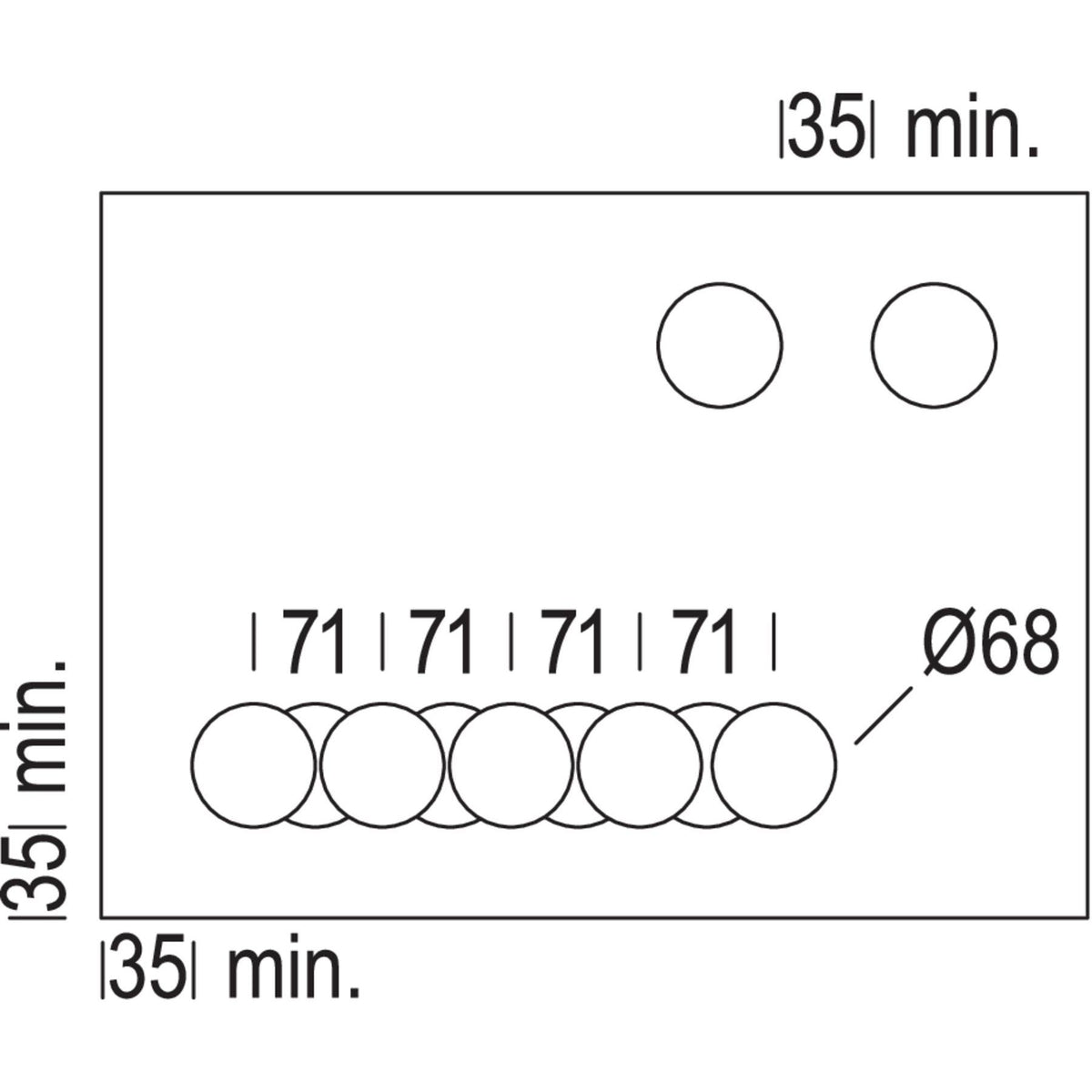Nobilia Mehrpreis für Steckdosenbohrungen NVG-SD3 33913