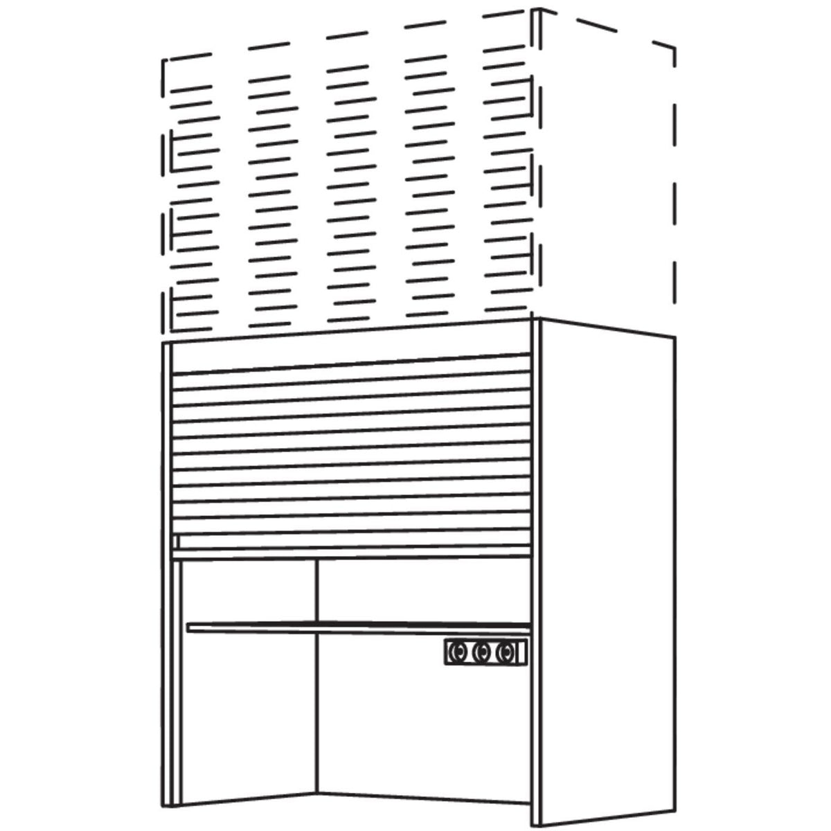 Nobilia Mehrpreis fuer abweichende Hoehe bei -Glas-Jalousieschraenken MP-AJAH 7987