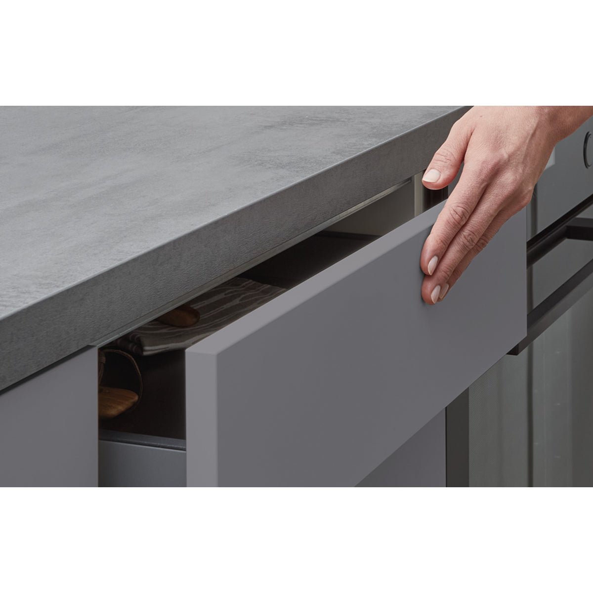 nobilia Mehrpreis fuer mechanische Oeffnungsunterstuetzung an nBOX- Schubkaesten und Auszuegen MP-PTOSA 7962