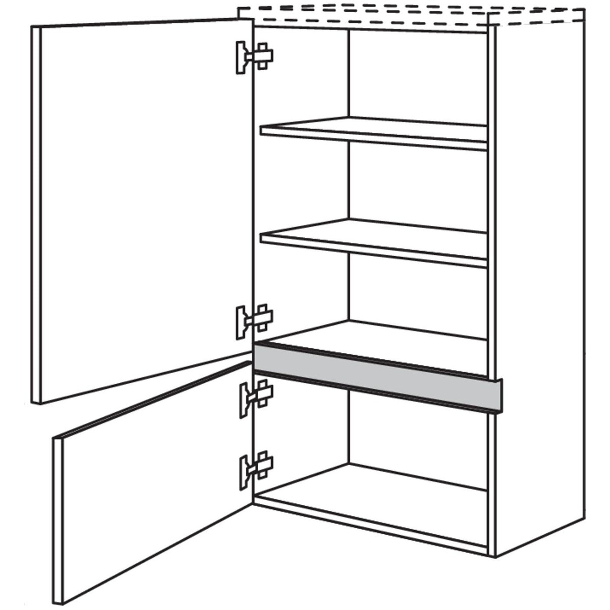 nobilia Midischrank NBM2T60-115 67774