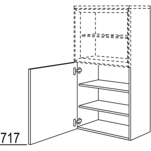 nobilia Midischrank fuer Regaleinsatz Case BSC45-130 3021