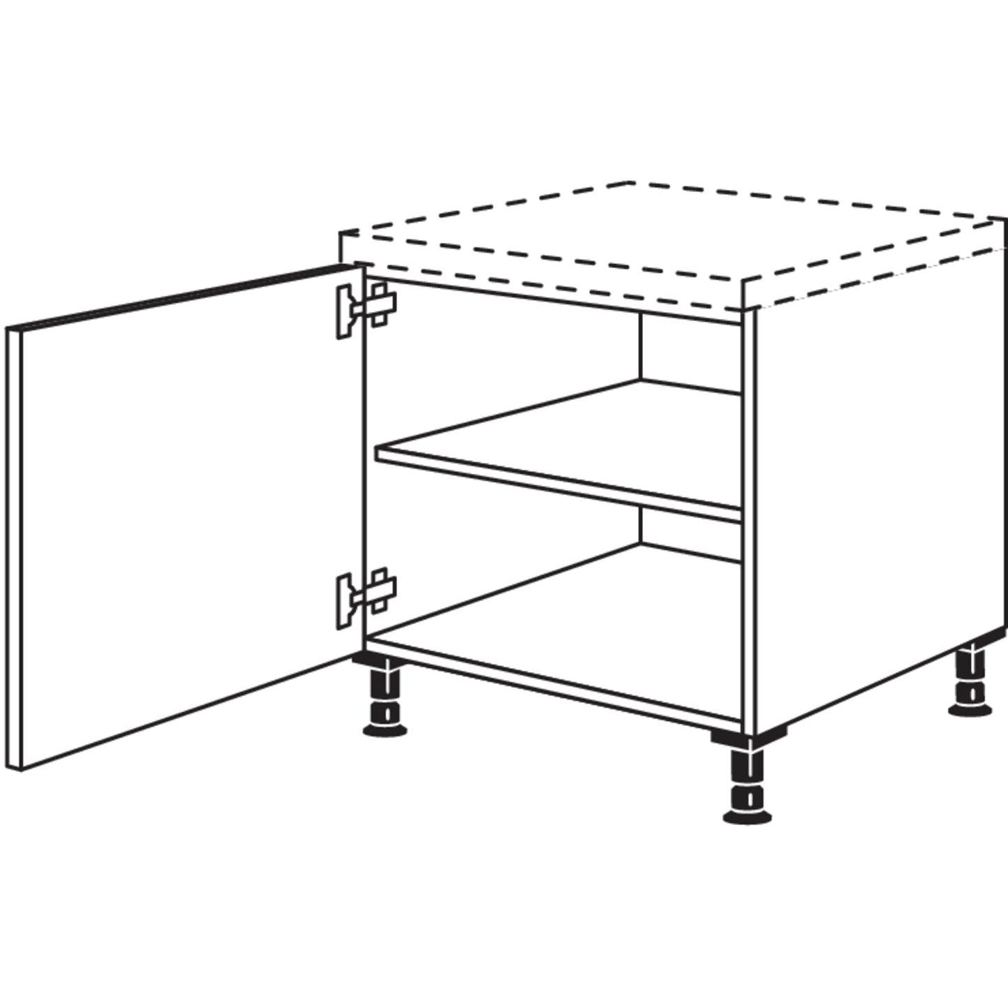 nobilia Mini-meuble bas / Mini-meuble de cuisson U60-58 60 cm
