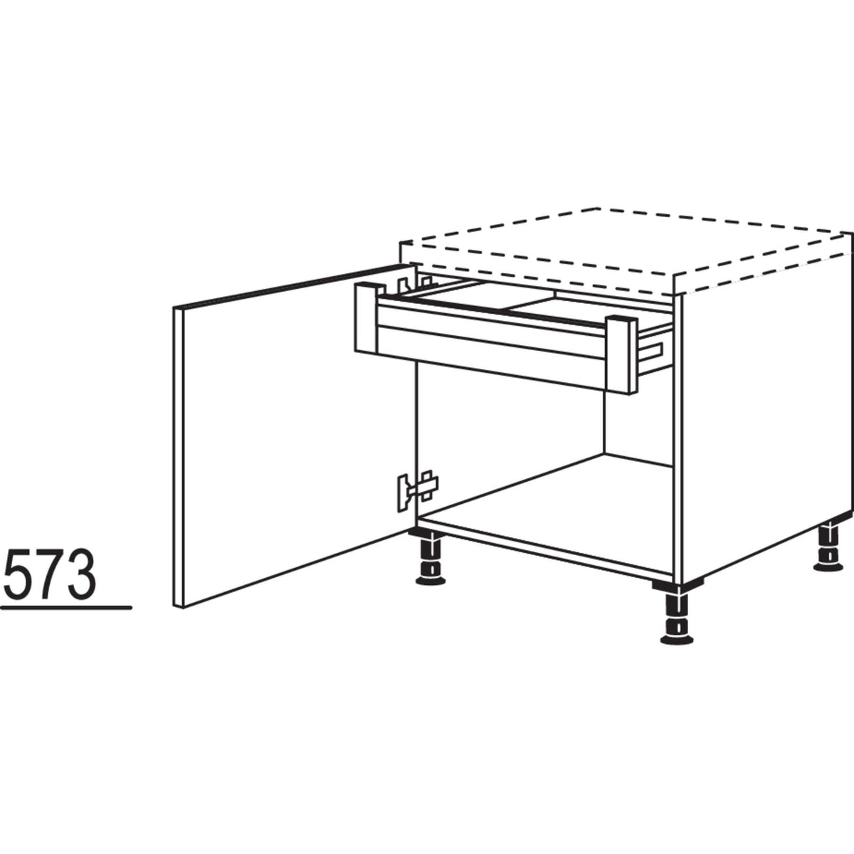 Nobilia Mini-Unterschrank UDI30-58 38031