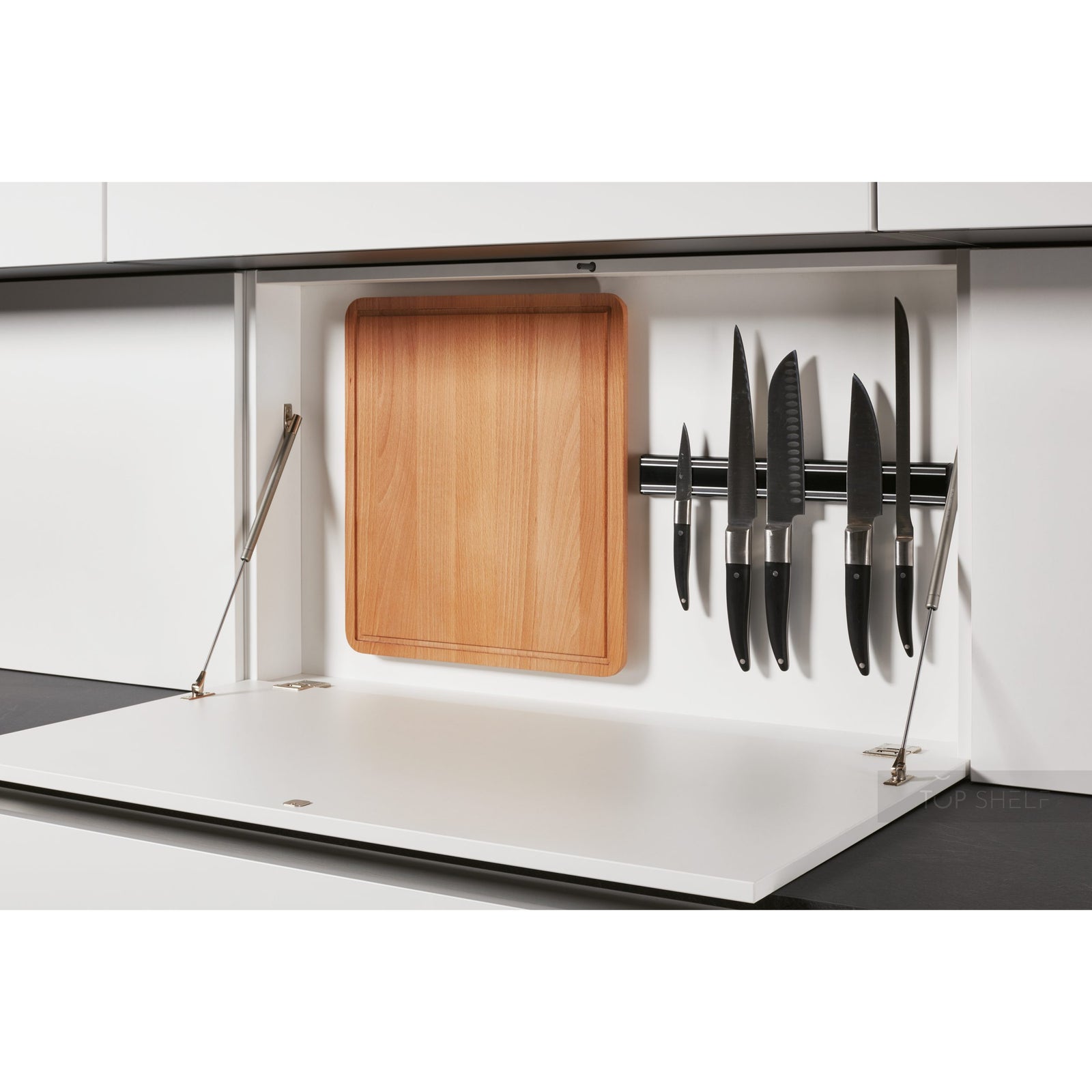 nobilia niche shelf with flap, magnetic strip and cutting board NRKS90-54 90 cm