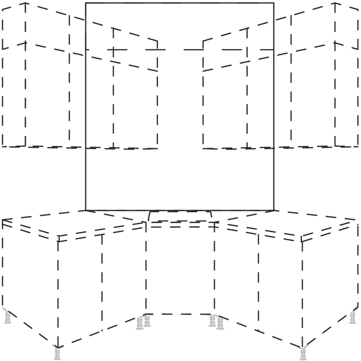 Nobilia Nischenwandverkleidung für 135- Ecke NVKE105-133 9184
