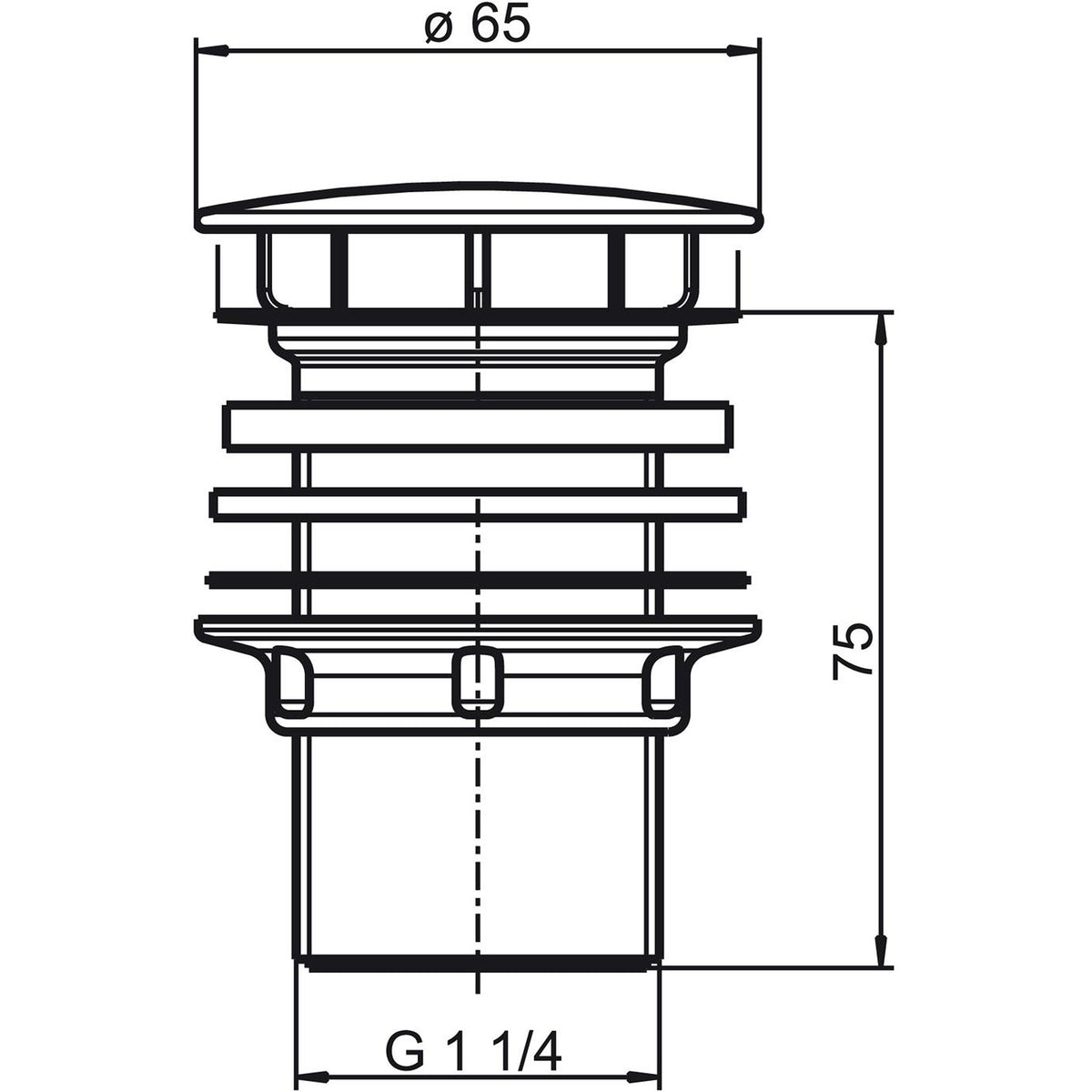 nobilia Permanentventil verchromt 17710 17710
