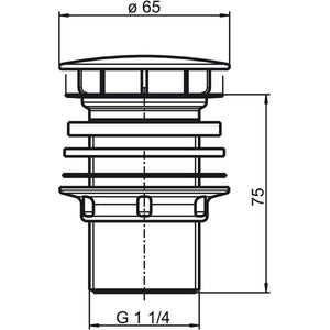 nobilia Permanentventil verchromt 17710 17710