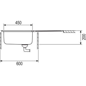 Nobilia RODI- Einbauspuele EVOLUTION 105 FLAT FLR- Edelstahl- flaechenbuendiger 87219 87219