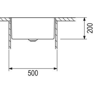 Nobilia RODI RODI- Einbauspuele Una 40- Edelstahl--amp-nbsp-flaechenbuendige r Einbau moeglich  Edelstahl 87240 87240