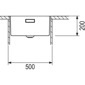 Nobilia RODI RODI- Einbauspuele Una 46- Edelstahl--amp-nbsp-flaechenbuendige r Einbau moeglich  Edelstahl 87146 87146