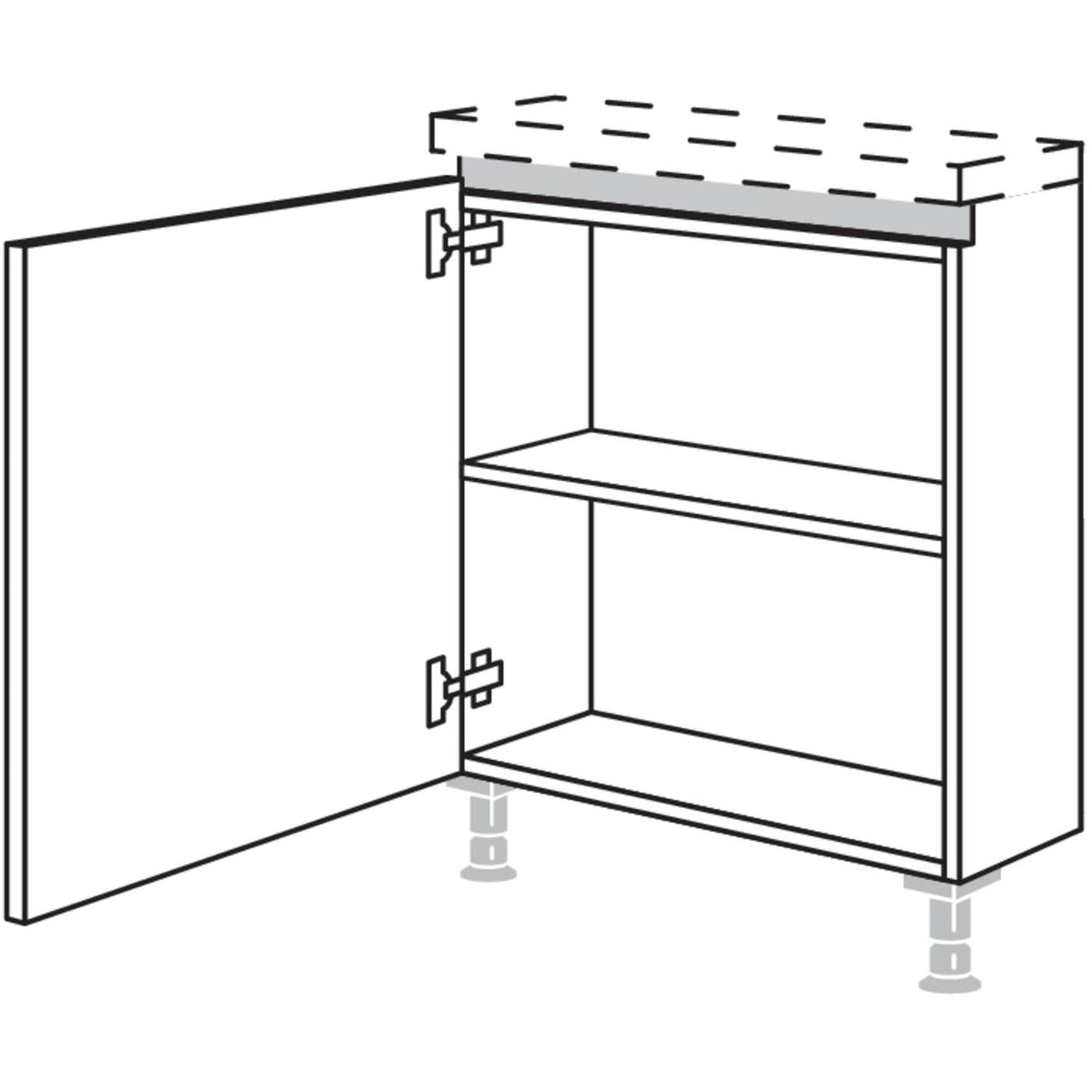 Nobilia Rahmenteil fuer Inselplanungen NURTI30 51593